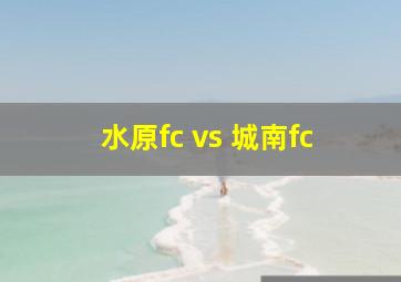 水原fc vs 城南fc